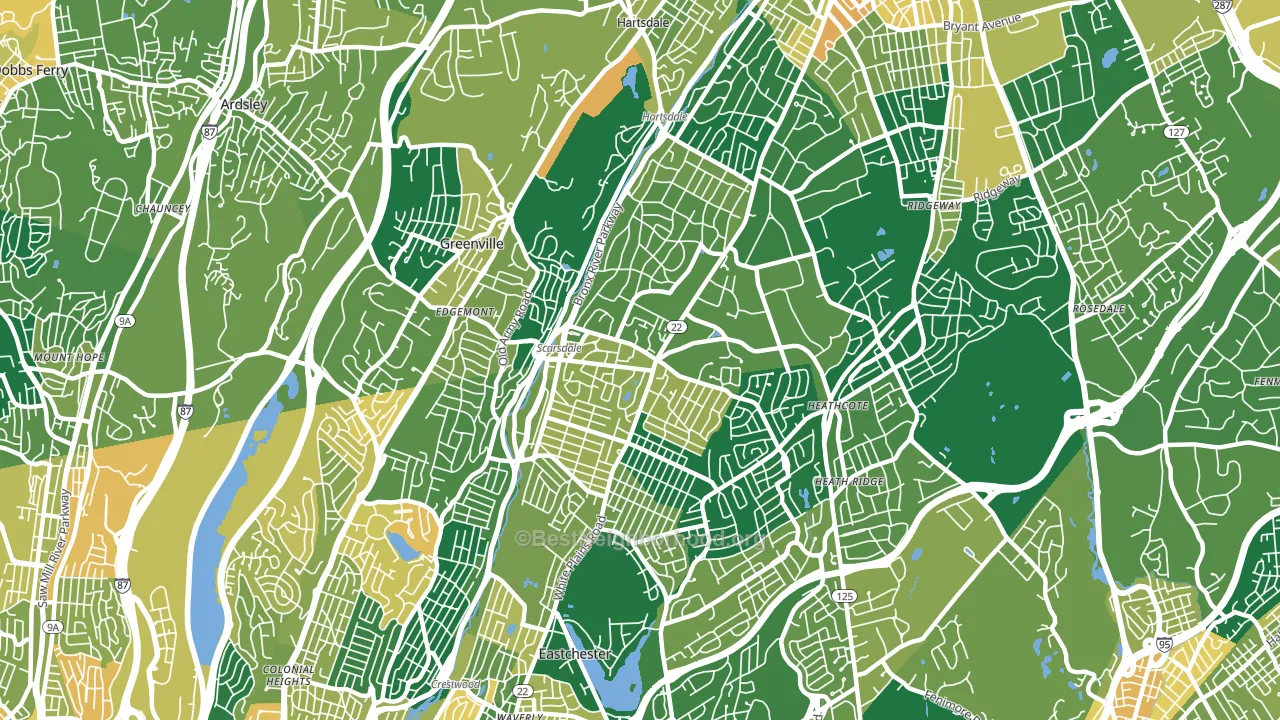10583, NY block-group voter-turnout map