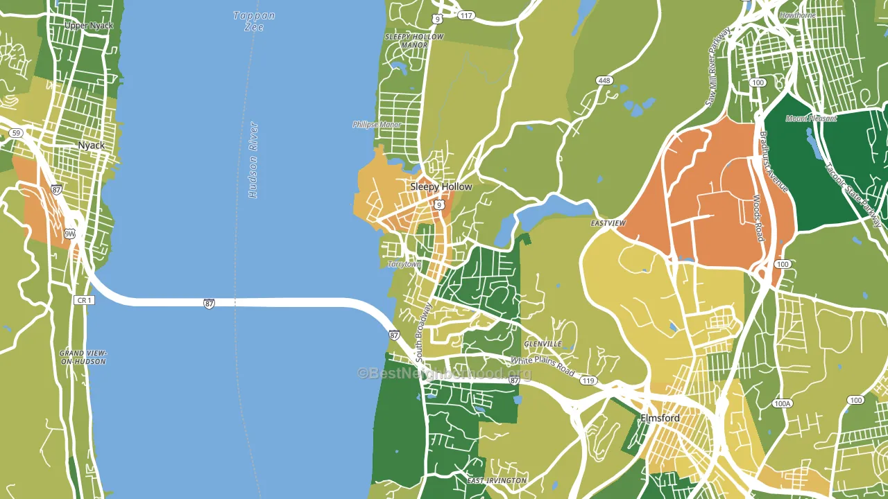 10591, NY block-group voter-turnout map