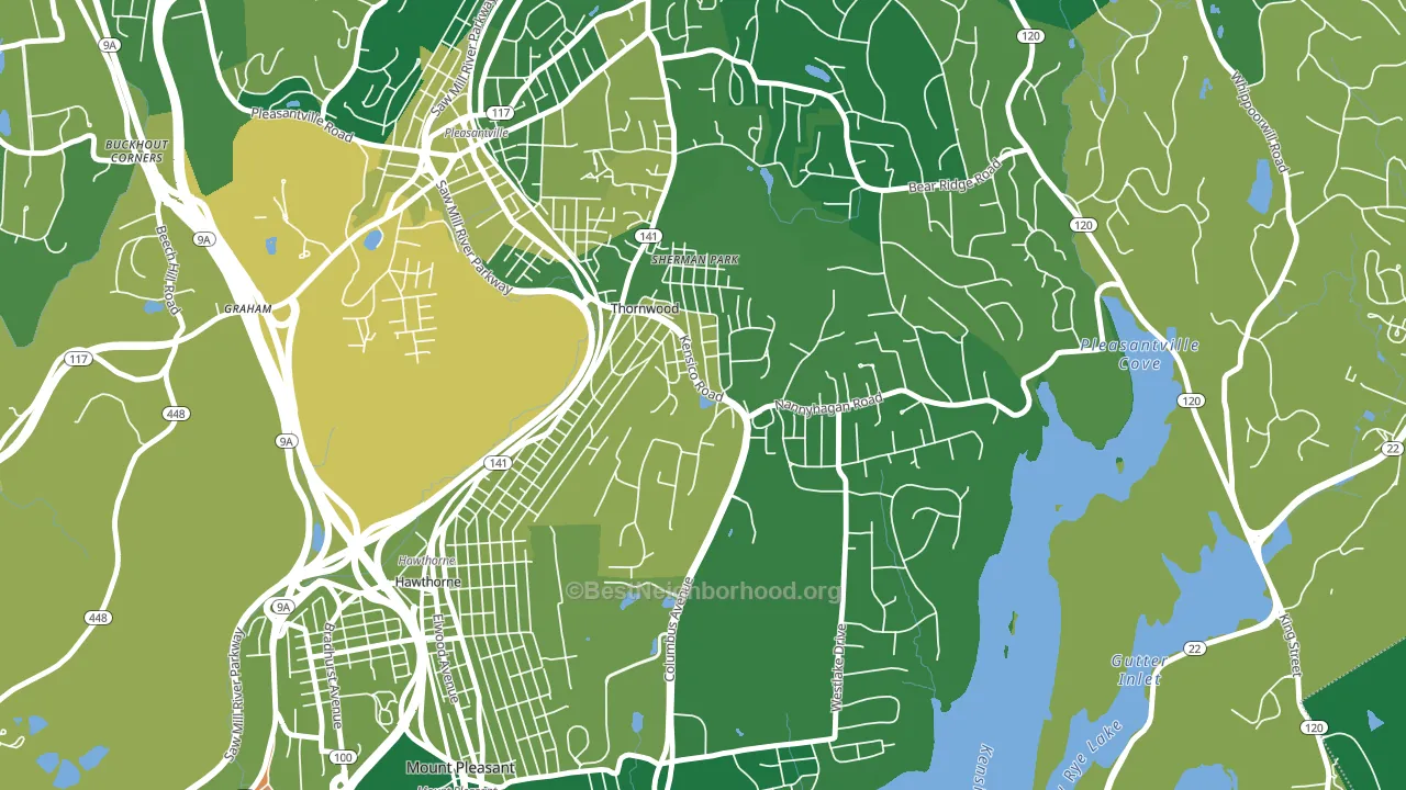 10594, NY block-group voter-turnout map