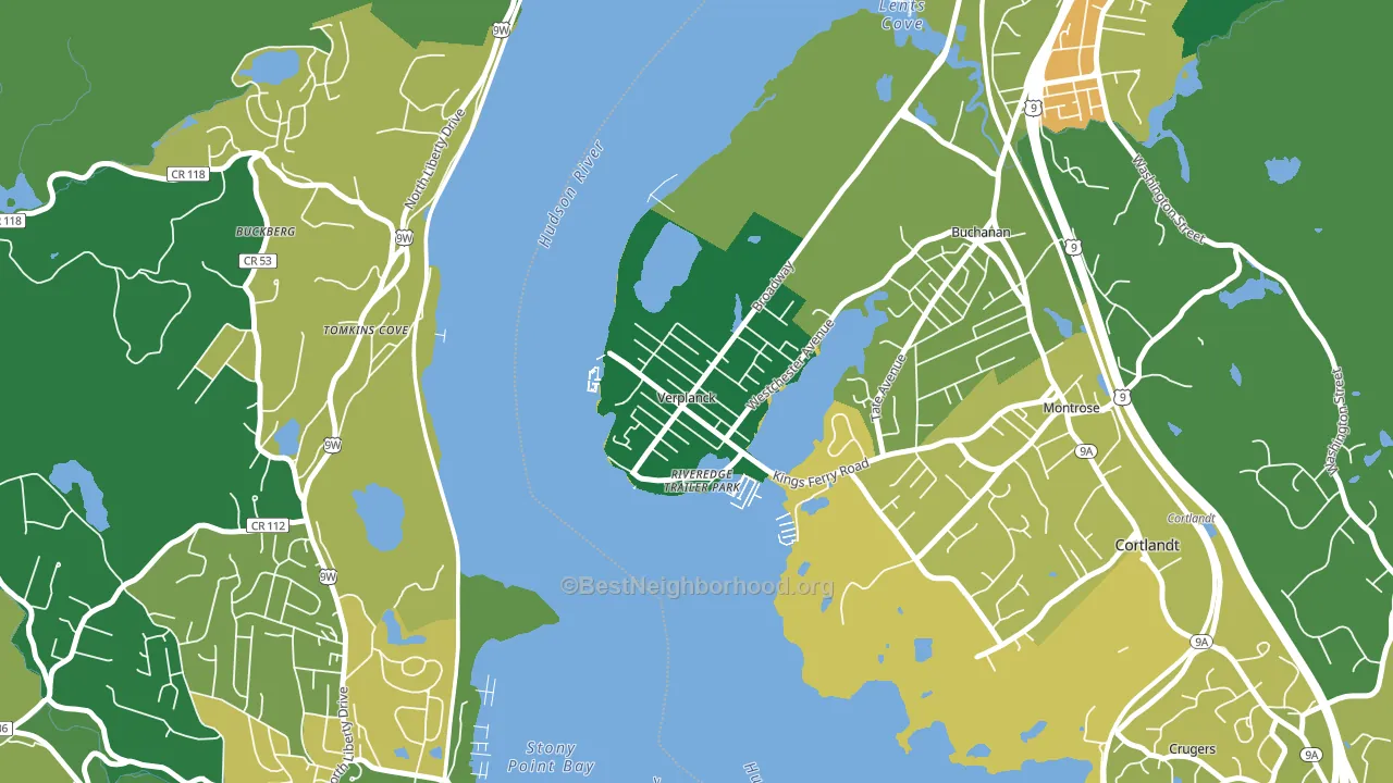 10596, NY block-group voter-turnout map
