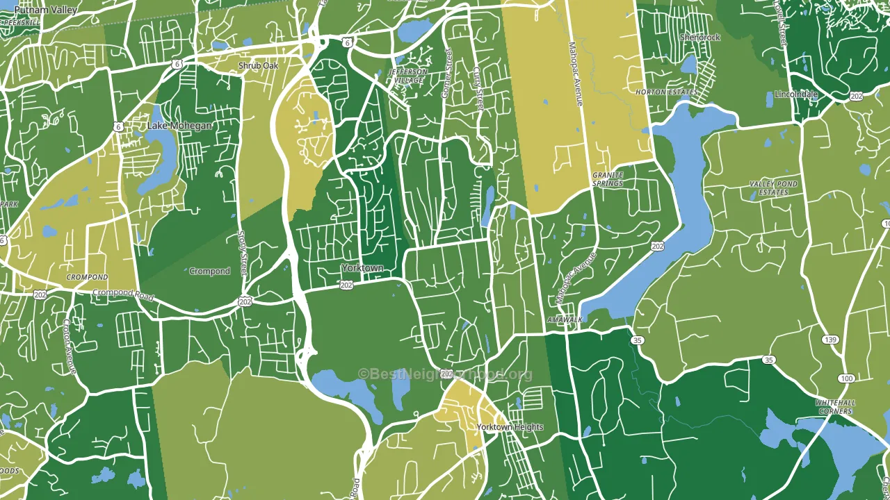 10598, NY block-group voter-turnout map