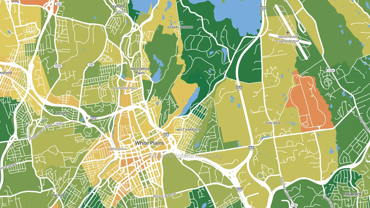 10604, NY block-group voter-turnout map