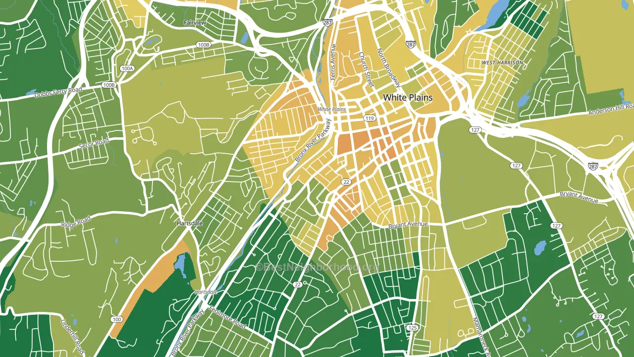 10606, NY block-group voter-turnout map