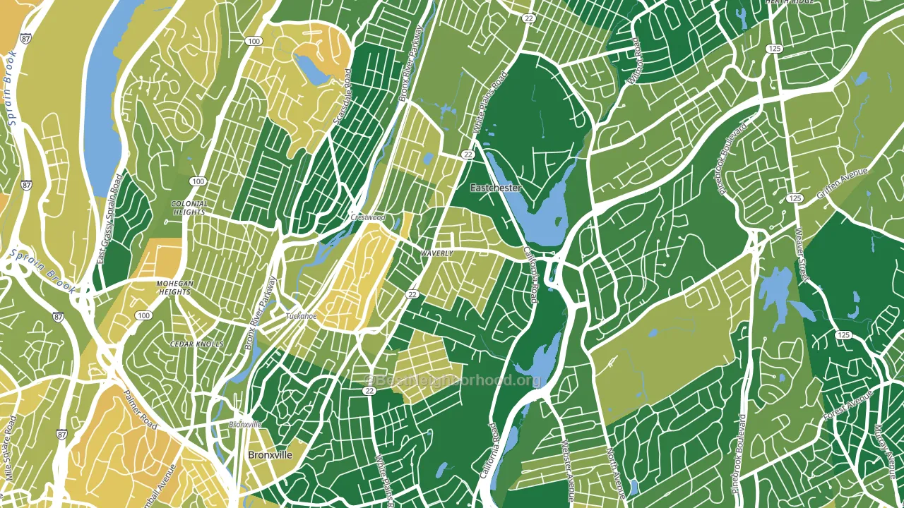 10709, NY block-group voter-turnout map