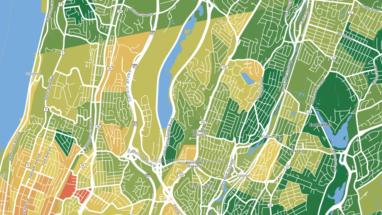 10710, NY block-group voter-turnout map
