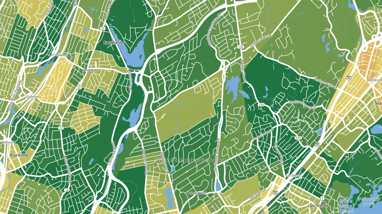 10804, NY block-group voter-turnout map