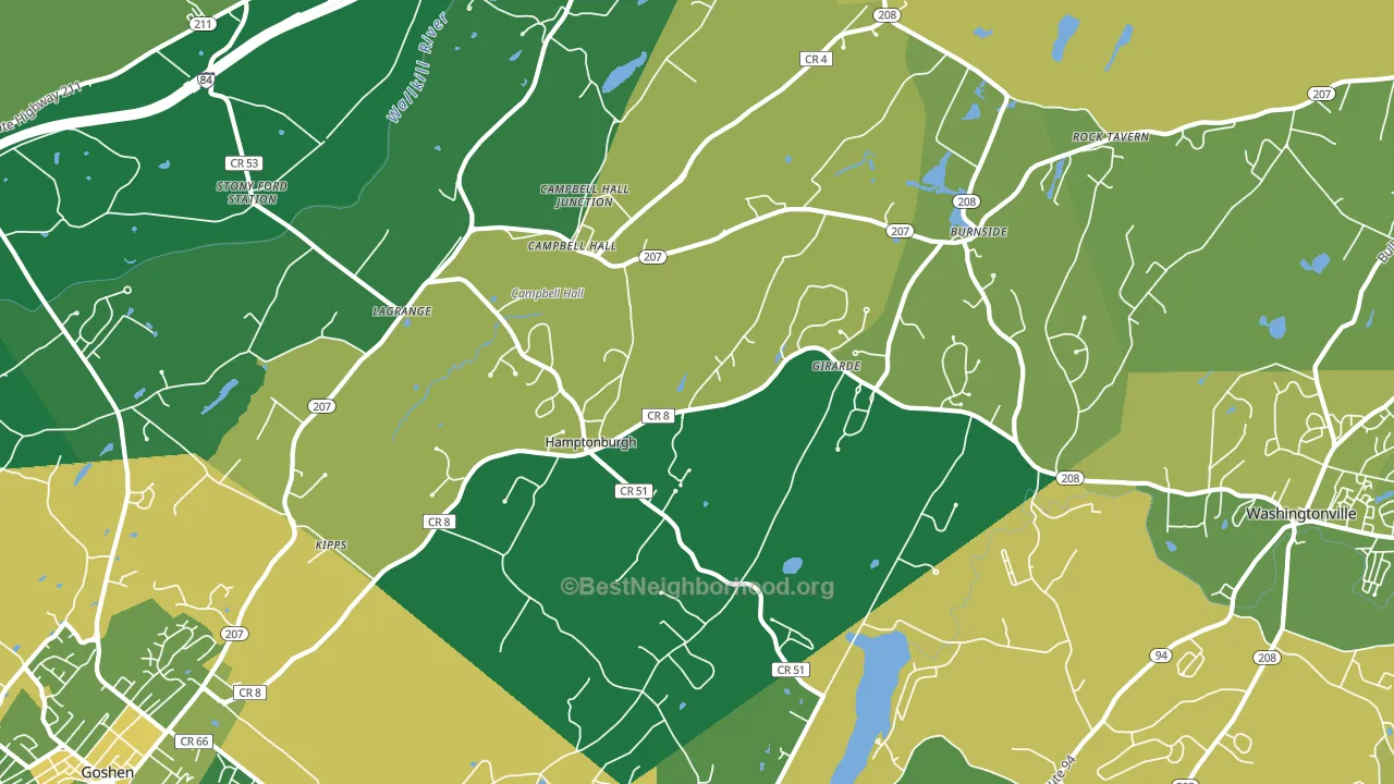 10916, NY block-group voter-turnout map