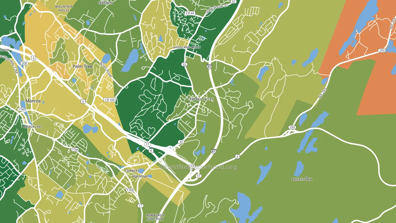 10917, NY block-group voter-turnout map