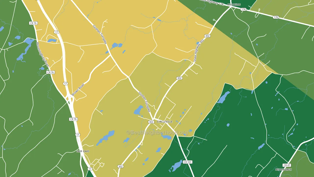10919, NY block-group voter-turnout map