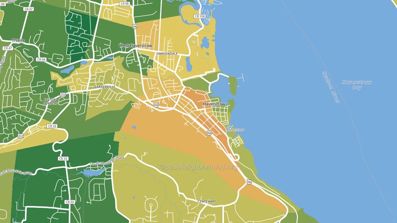 10927, NY block-group voter-turnout map
