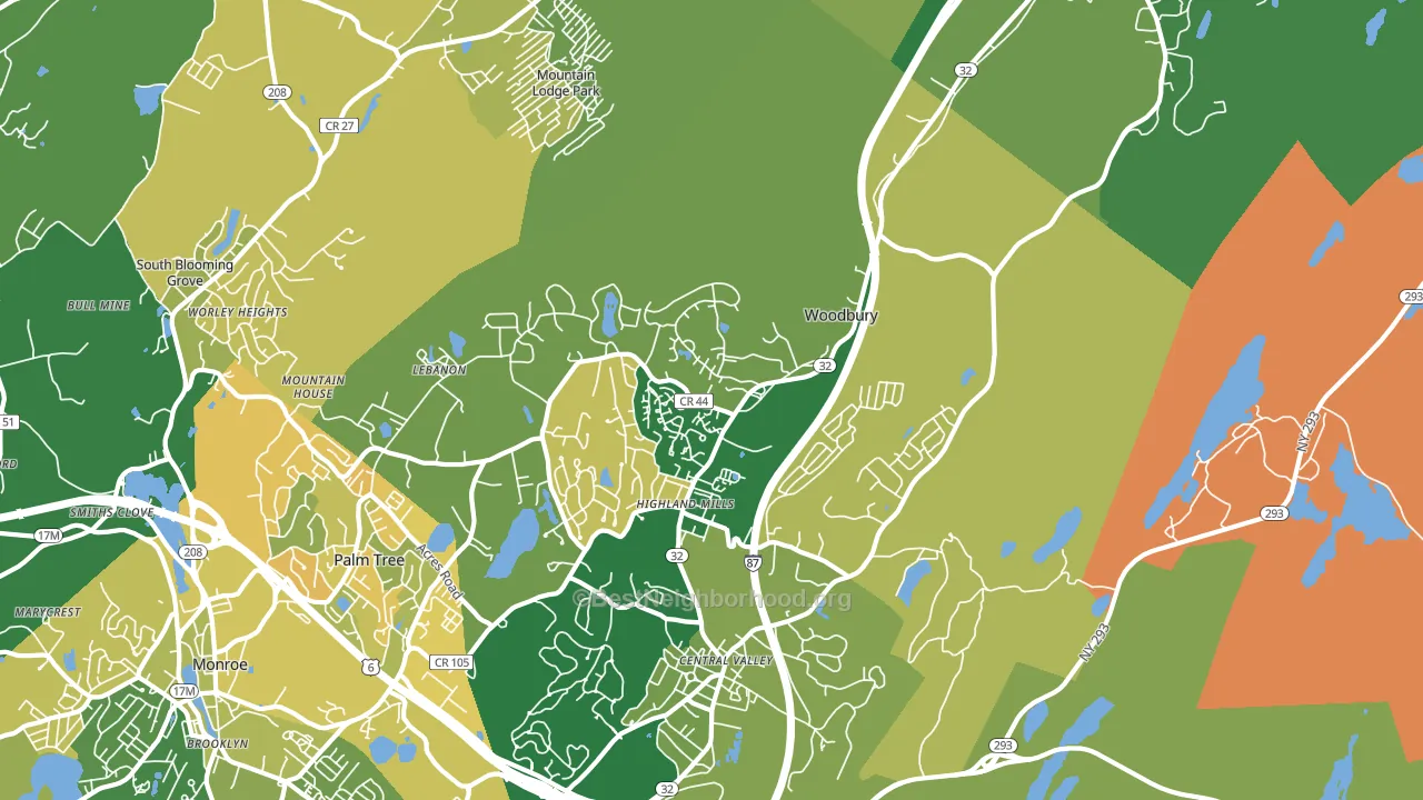 10930, NY block-group voter-turnout map