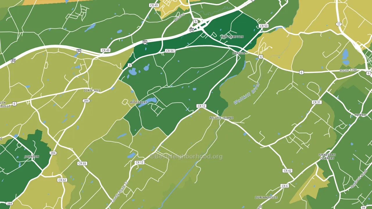 10958, NY block-group voter-turnout map
