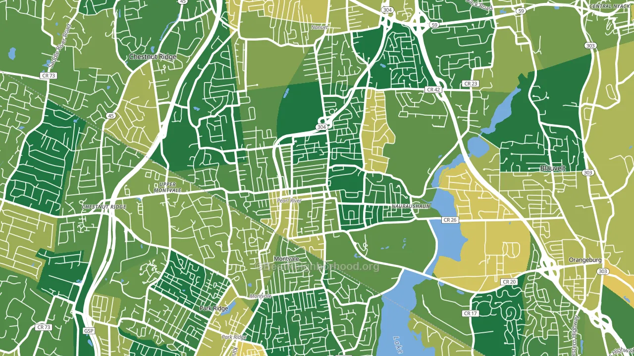 10965, NY block-group voter-turnout map