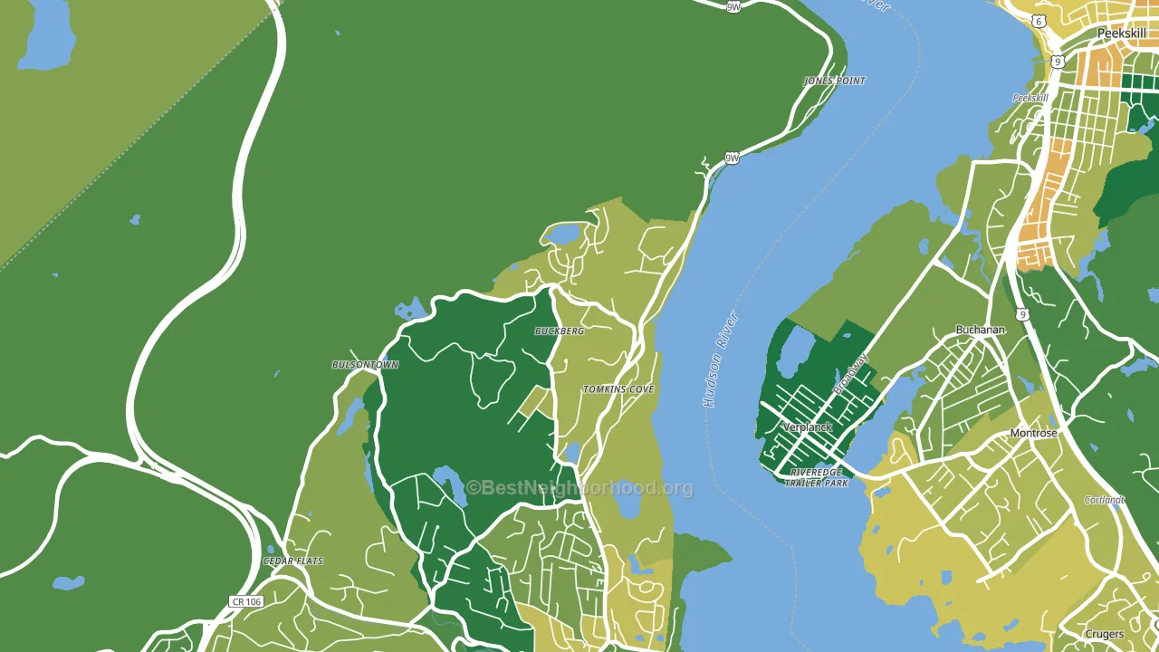 10986, NY block-group voter-turnout map