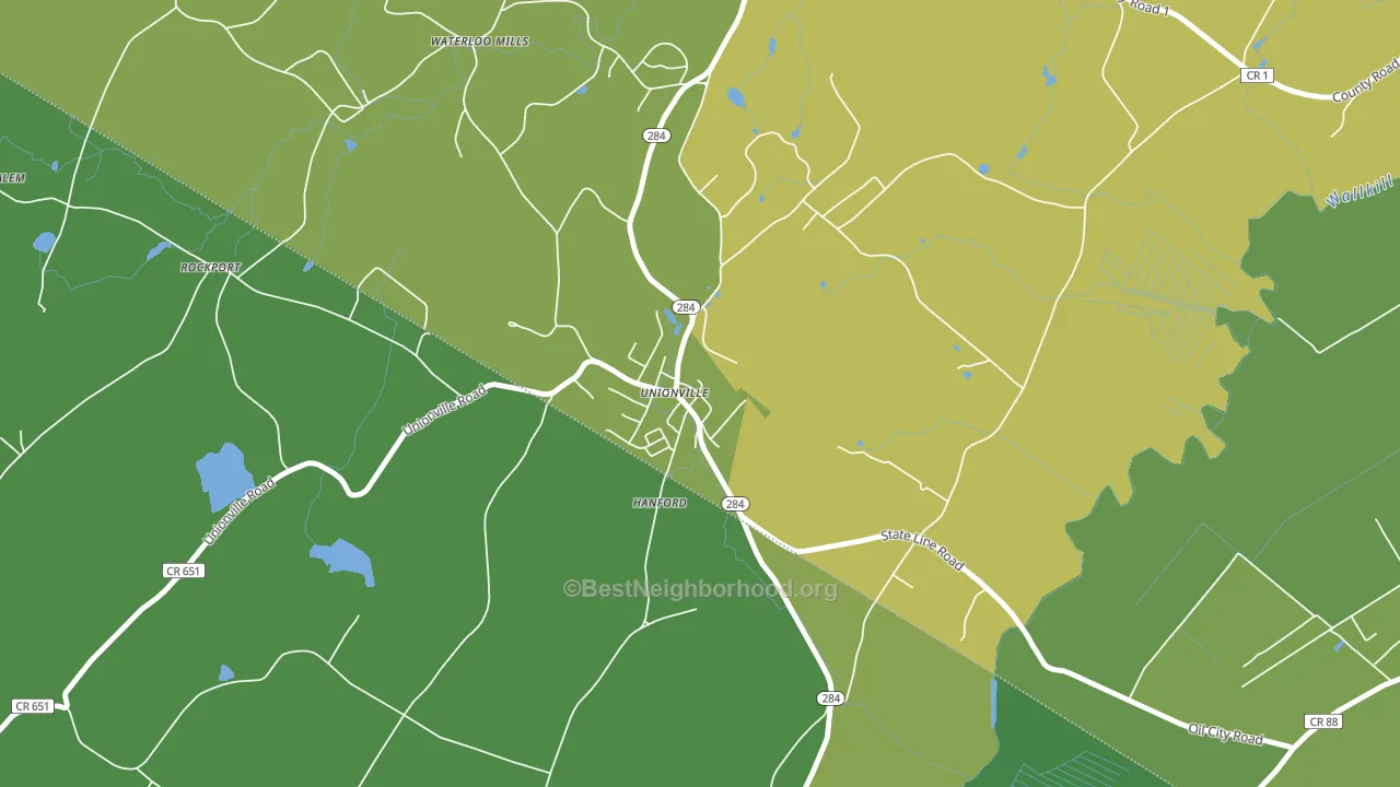 10988, NY block-group voter-turnout map