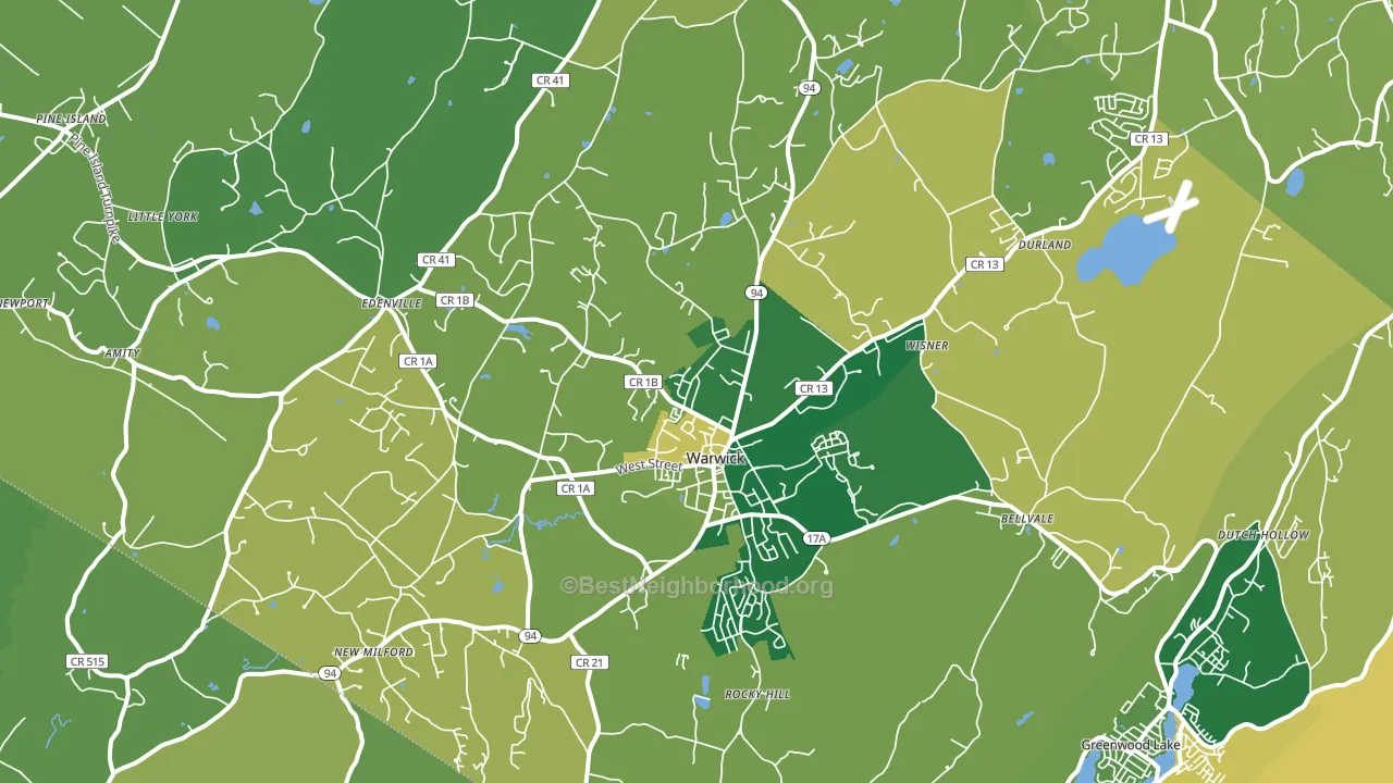 10990, NY block-group voter-turnout map