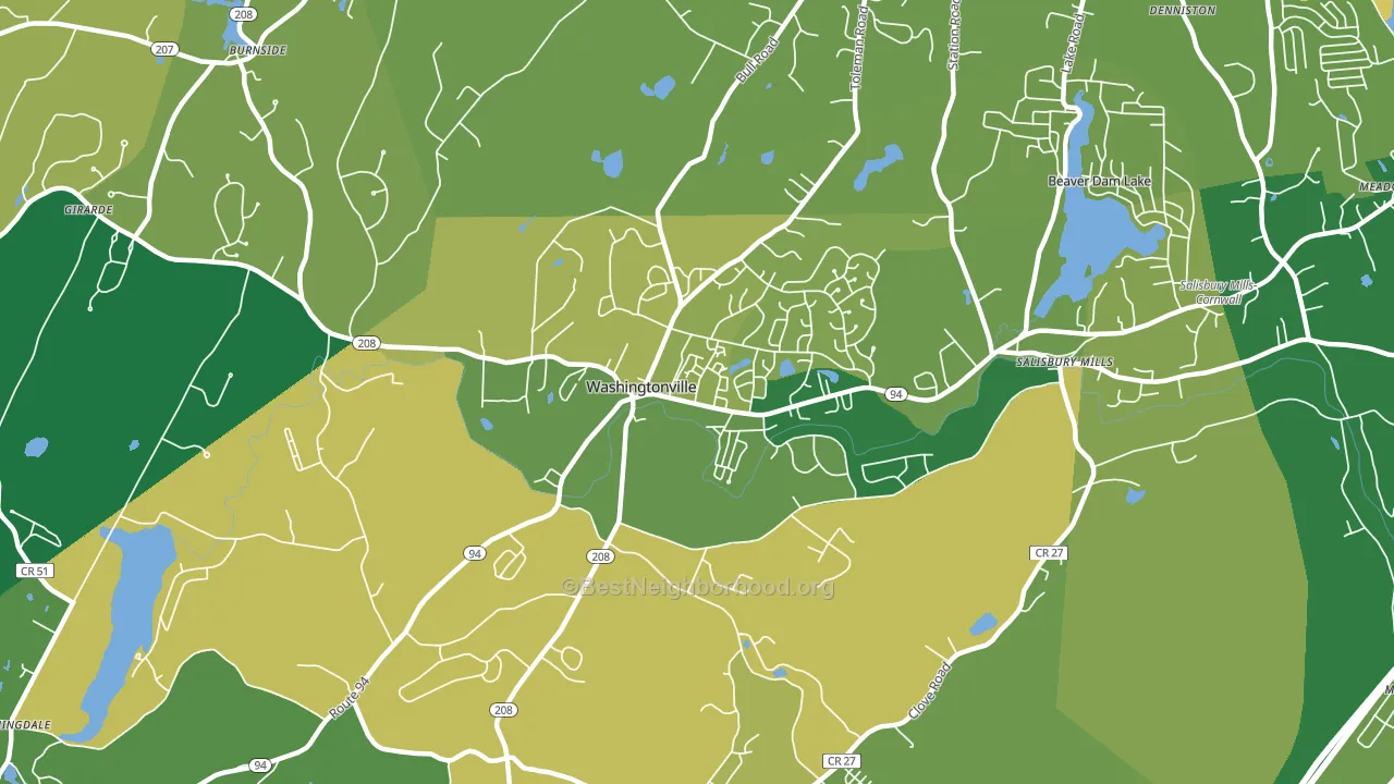 10992, NY block-group voter-turnout map