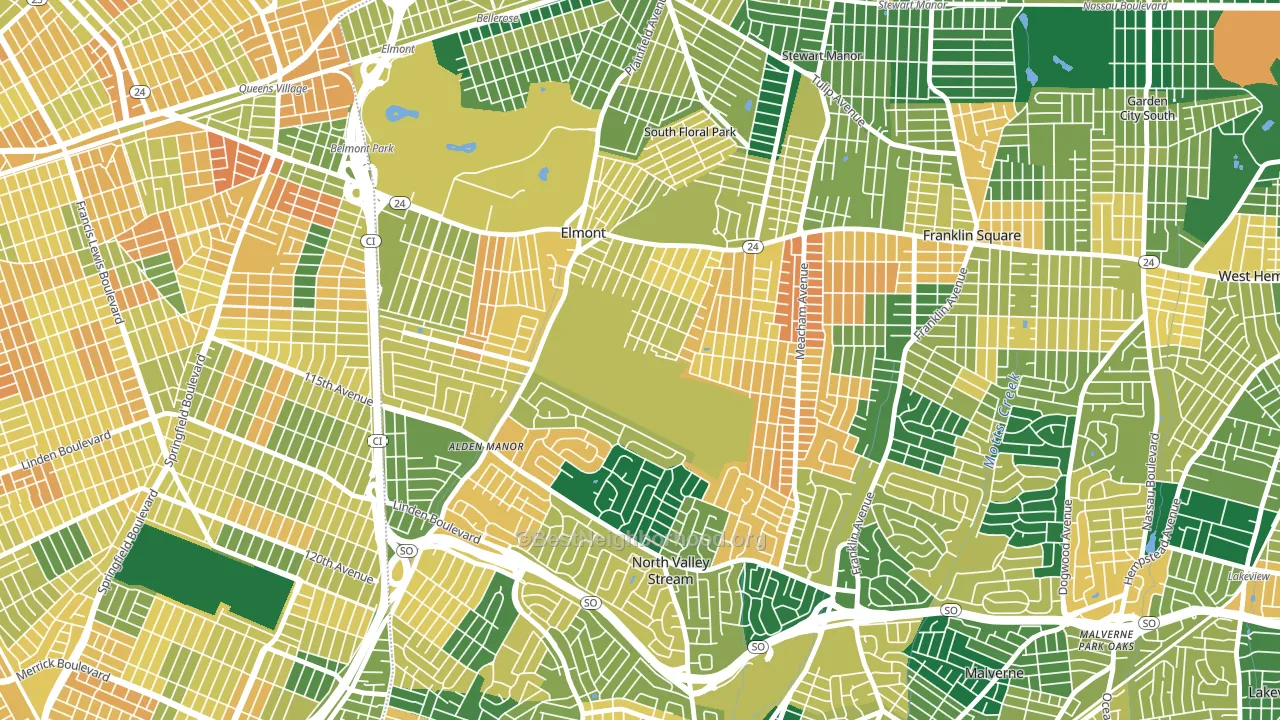 11003, NY block-group voter-turnout map