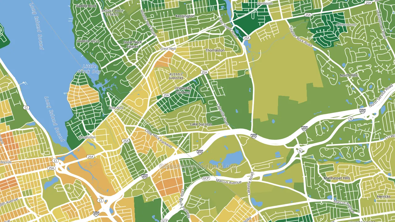 11020, NY block-group voter-turnout map