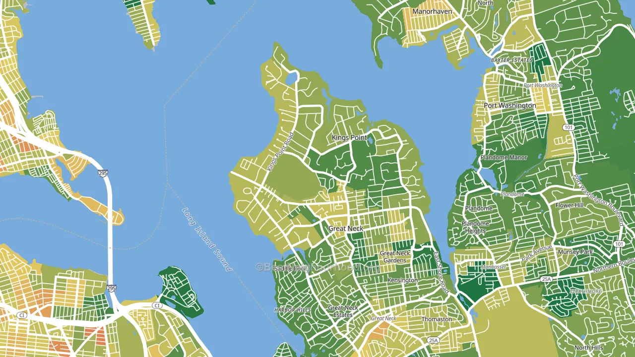 11024, NY block-group voter-turnout map