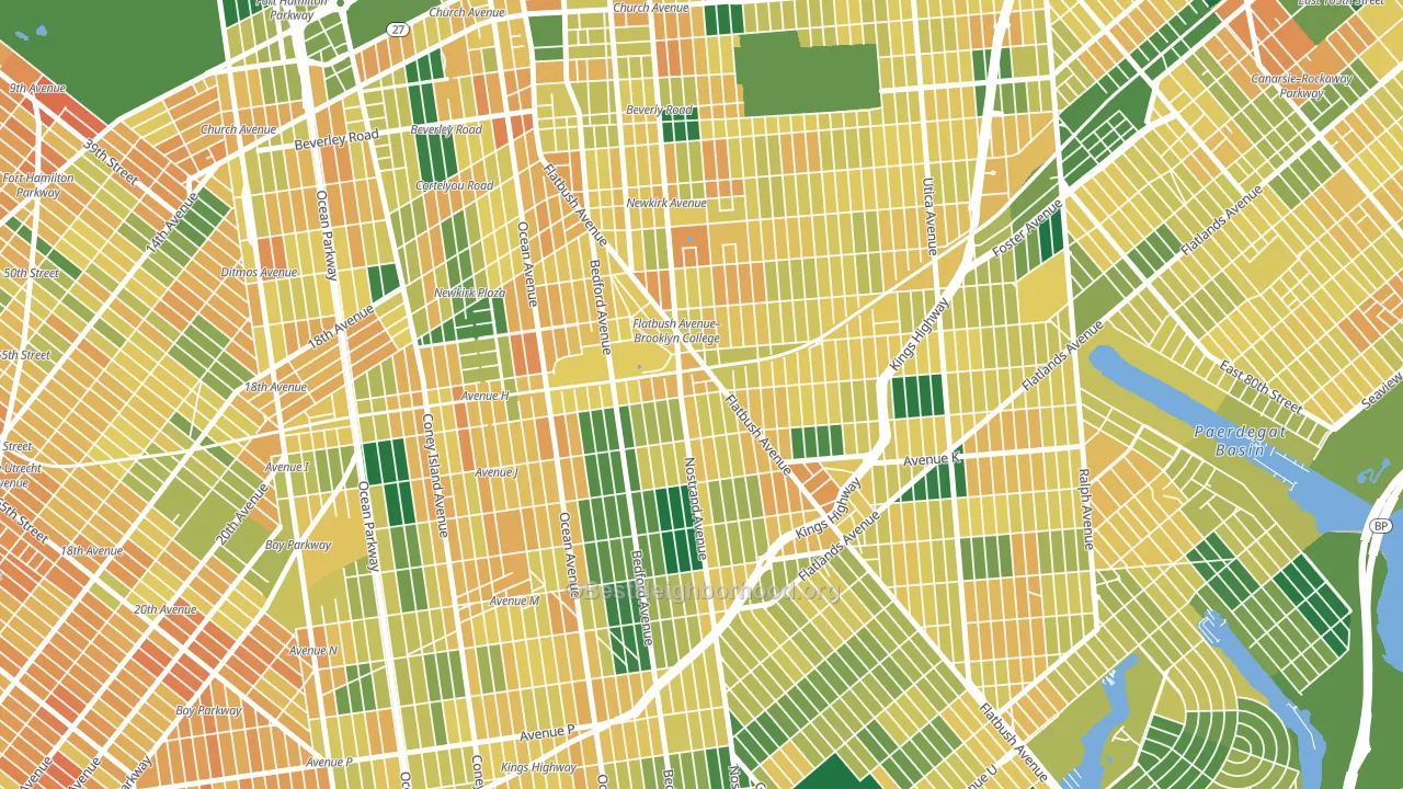 11210, NY block-group voter-turnout map