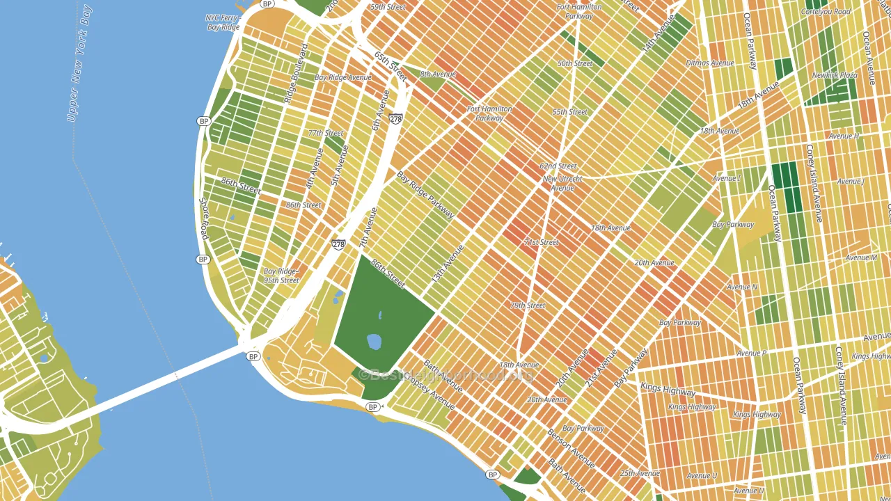 11228, NY block-group voter-turnout map