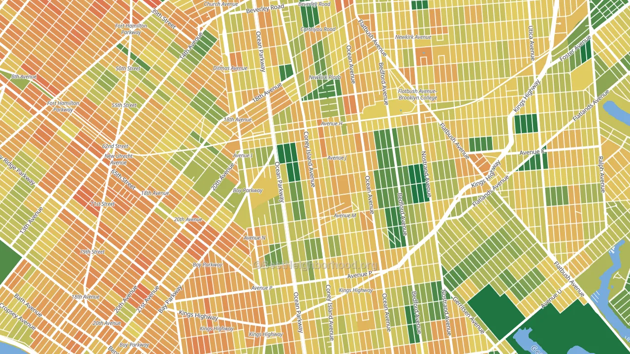 11230, NY block-group voter-turnout map