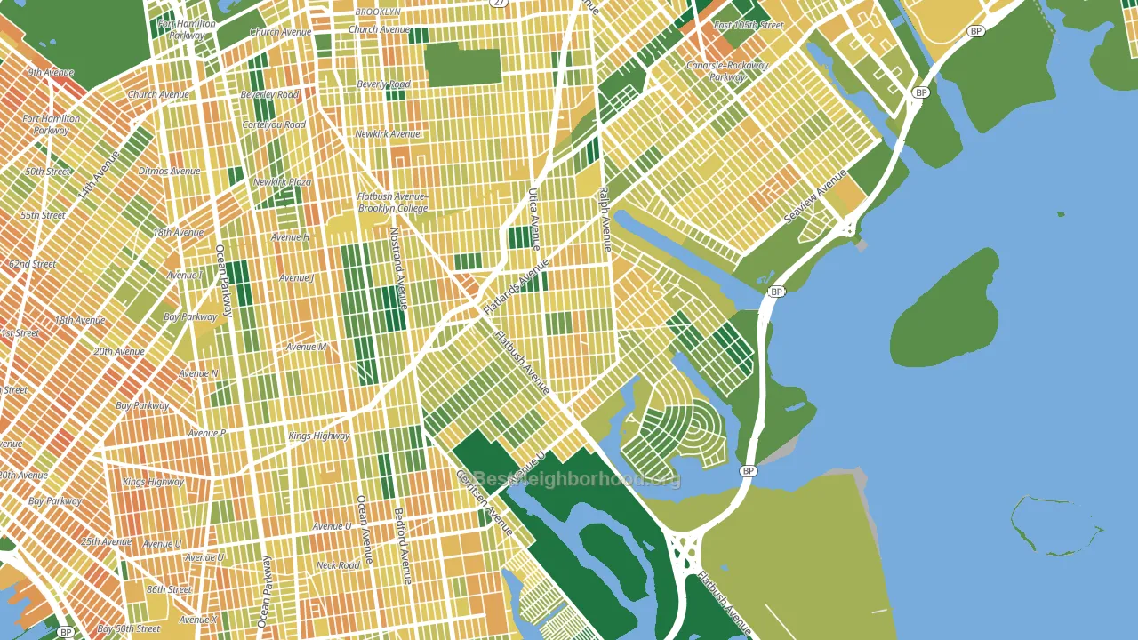 11234, NY block-group voter-turnout map