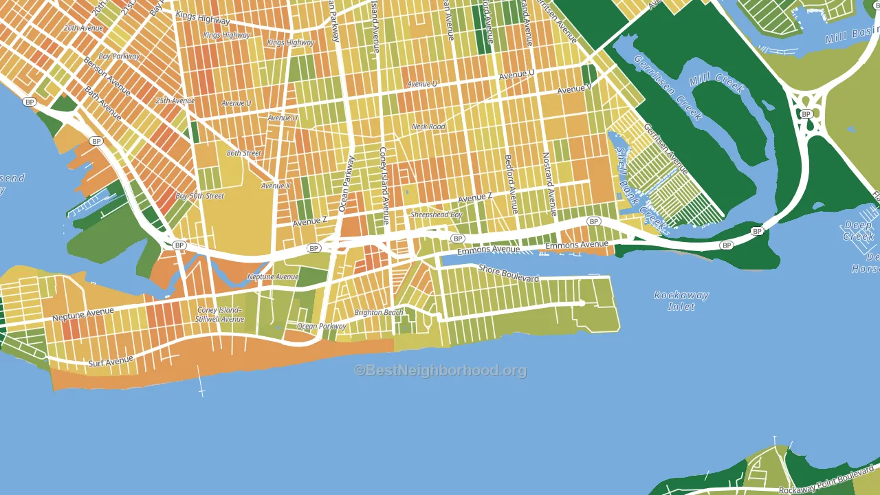 11235, NY block-group voter-turnout map