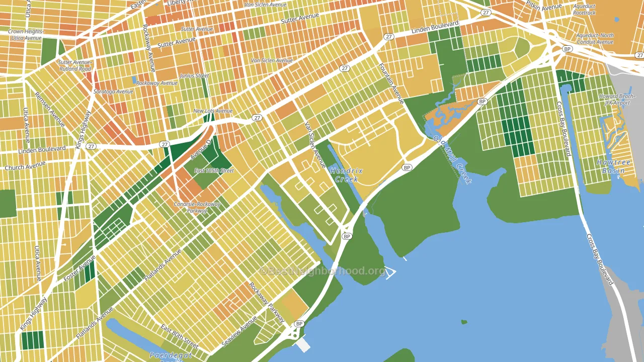11239, NY block-group voter-turnout map
