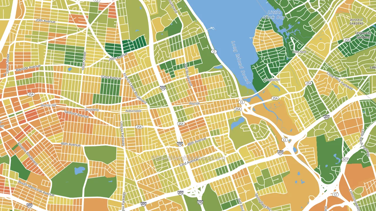 11361, NY block-group voter-turnout map