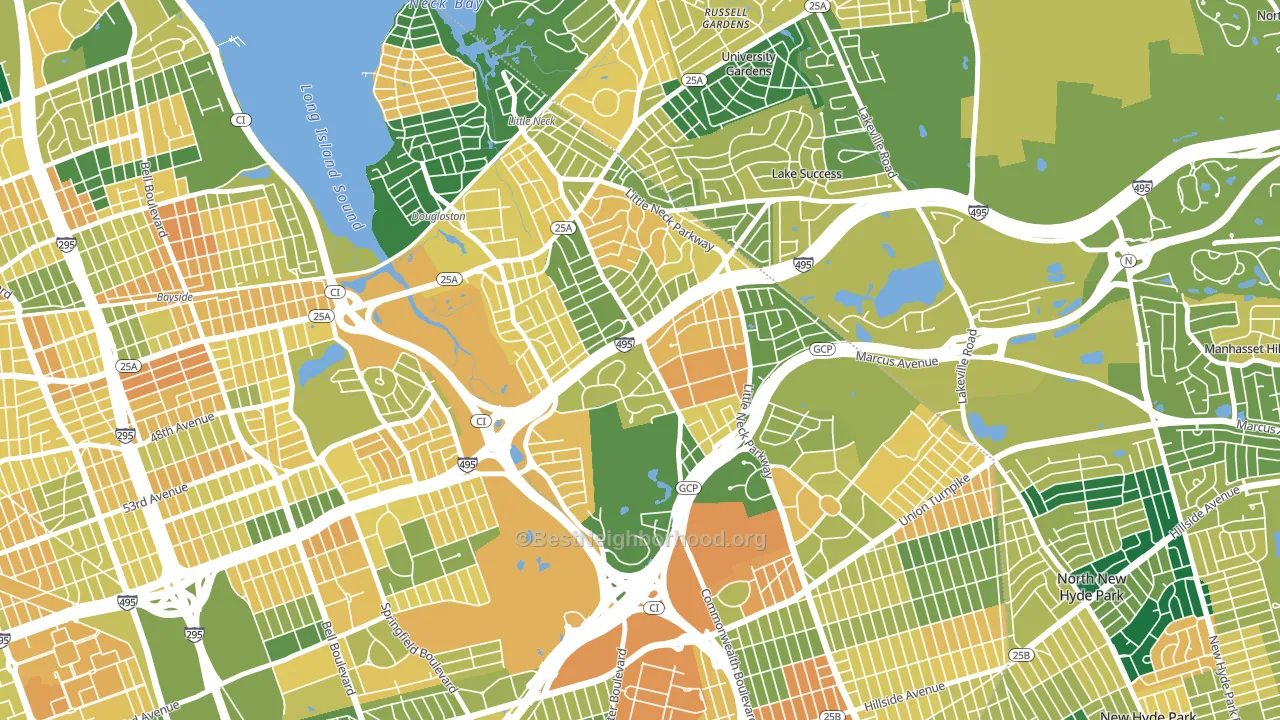 11362, NY block-group voter-turnout map