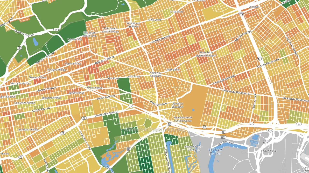 11417, NY block-group voter-turnout map