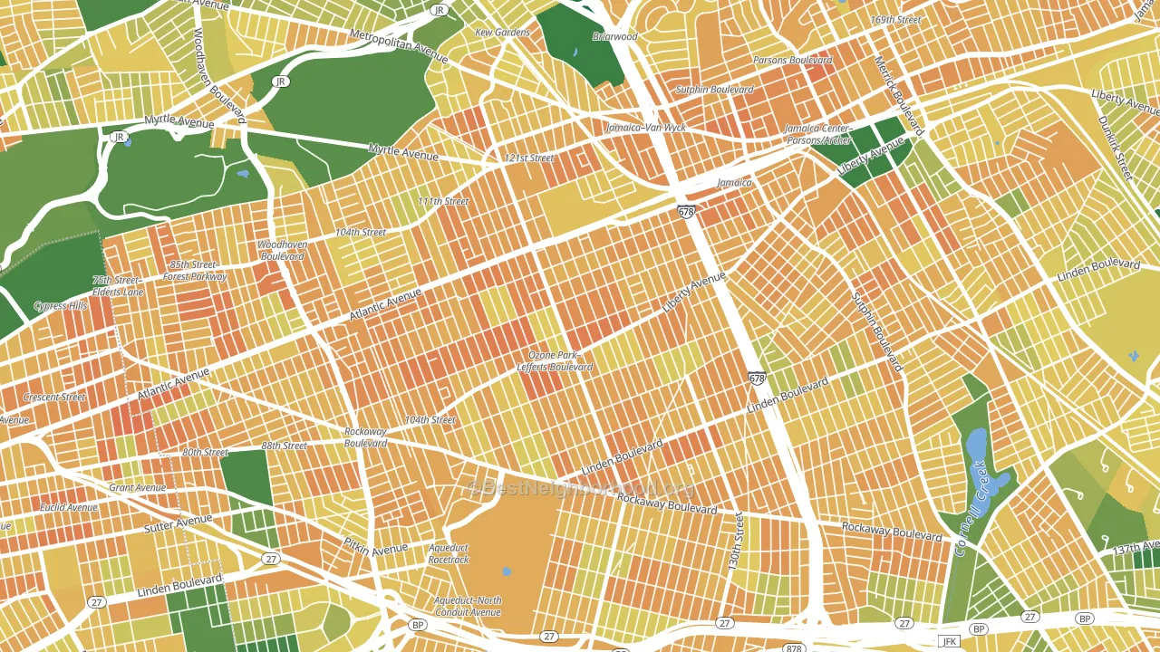 11419, NY block-group voter-turnout map