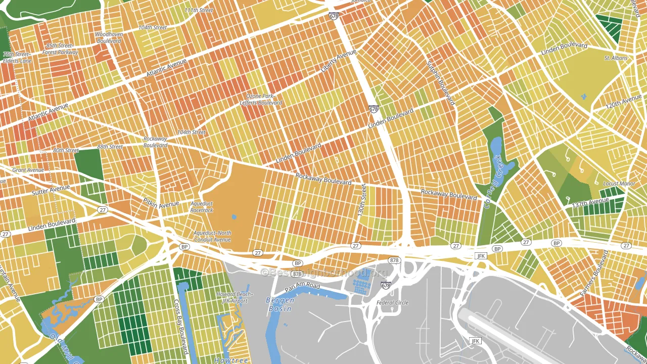 11420, NY block-group voter-turnout map