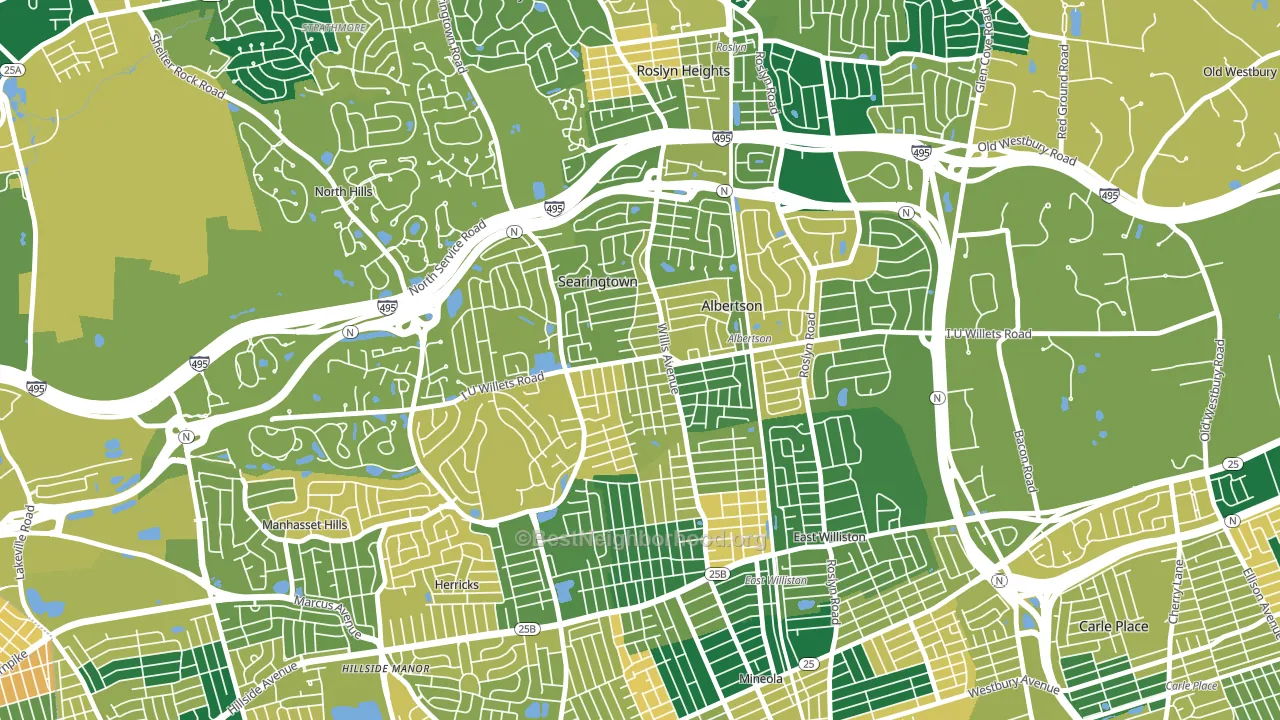 11507, NY block-group voter-turnout map