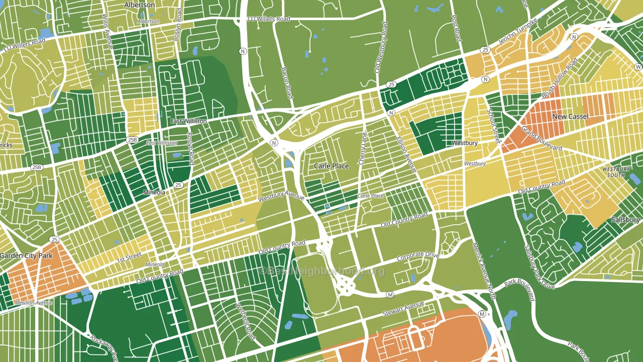 11514, NY block-group voter-turnout map
