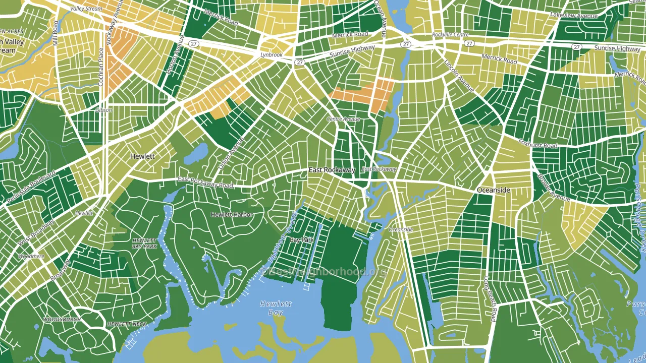 11518, NY block-group voter-turnout map