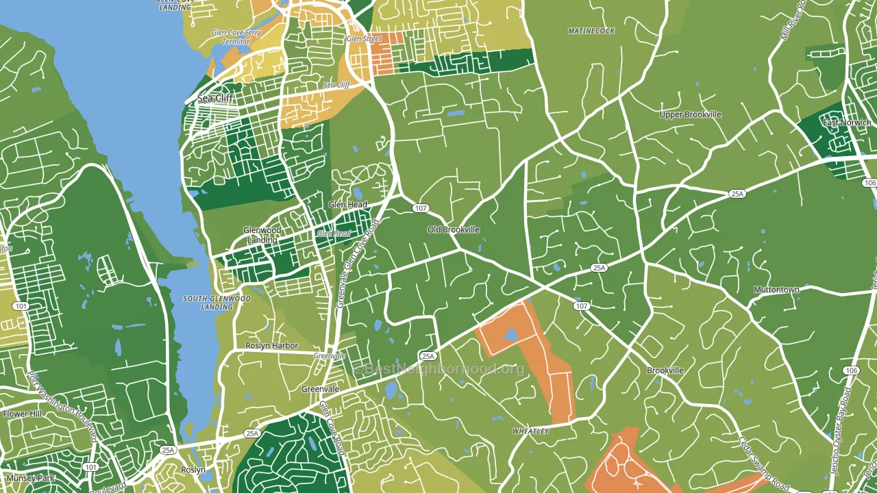 11545, NY block-group voter-turnout map