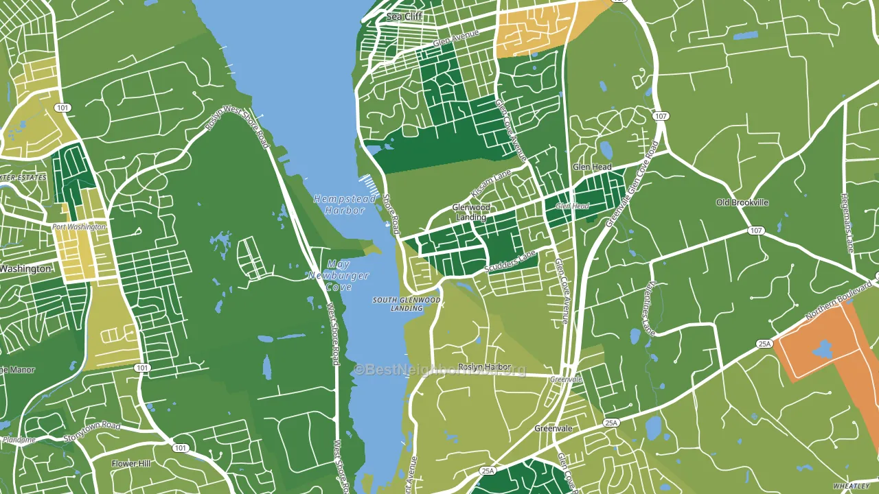 11547, NY block-group voter-turnout map