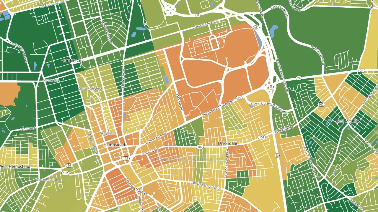 11549, NY block-group voter-turnout map