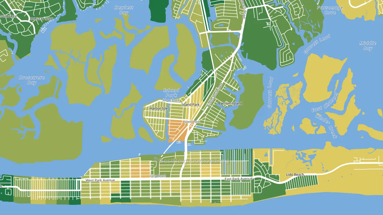 11558, NY block-group voter-turnout map
