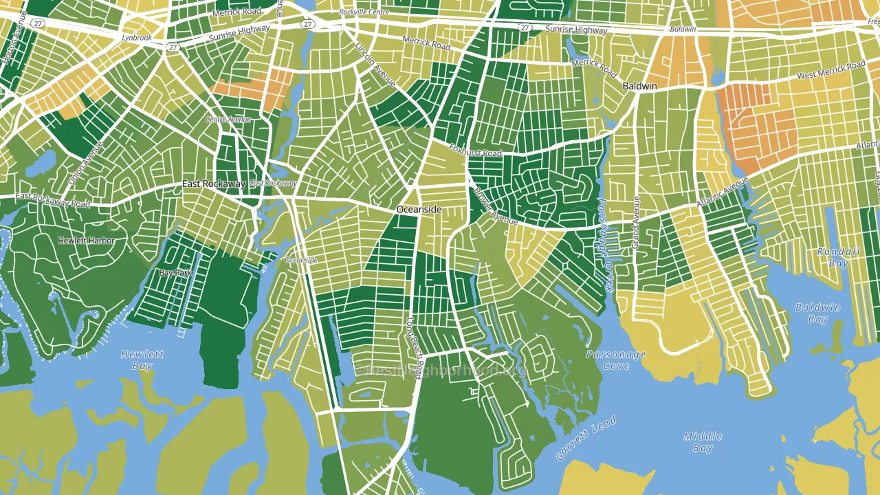 11572, NY block-group voter-turnout map