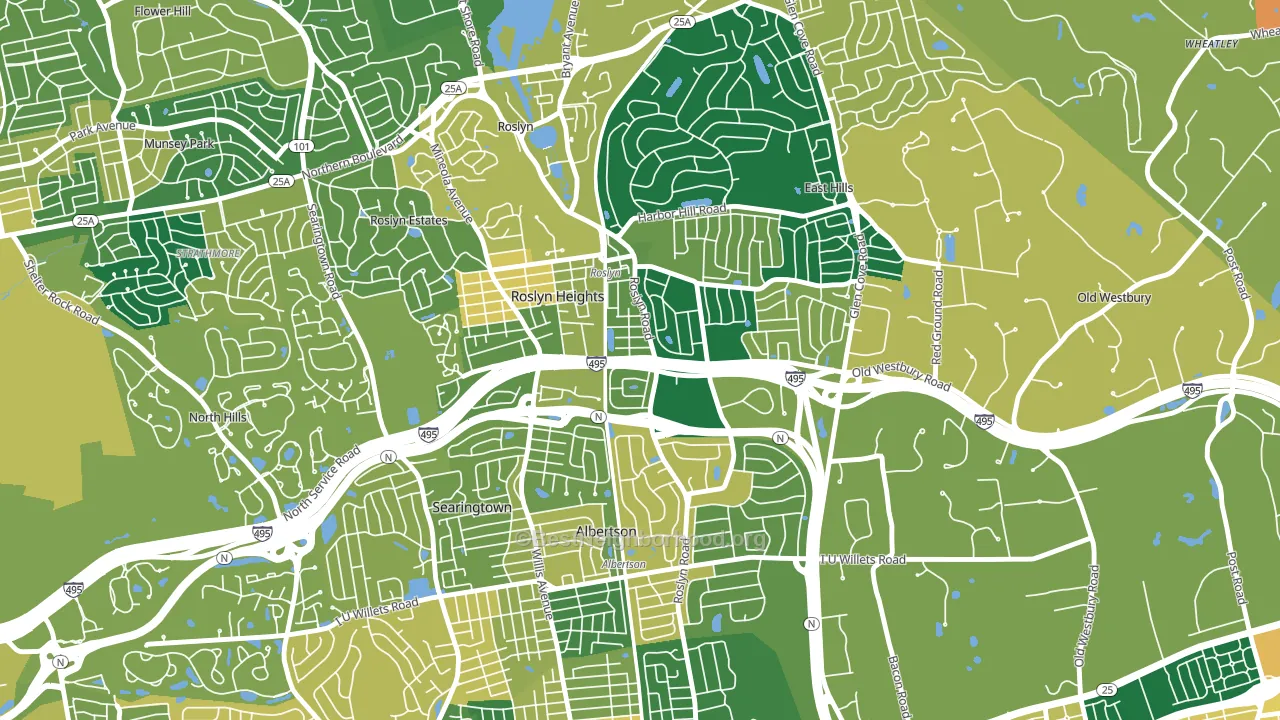 11577, NY block-group voter-turnout map