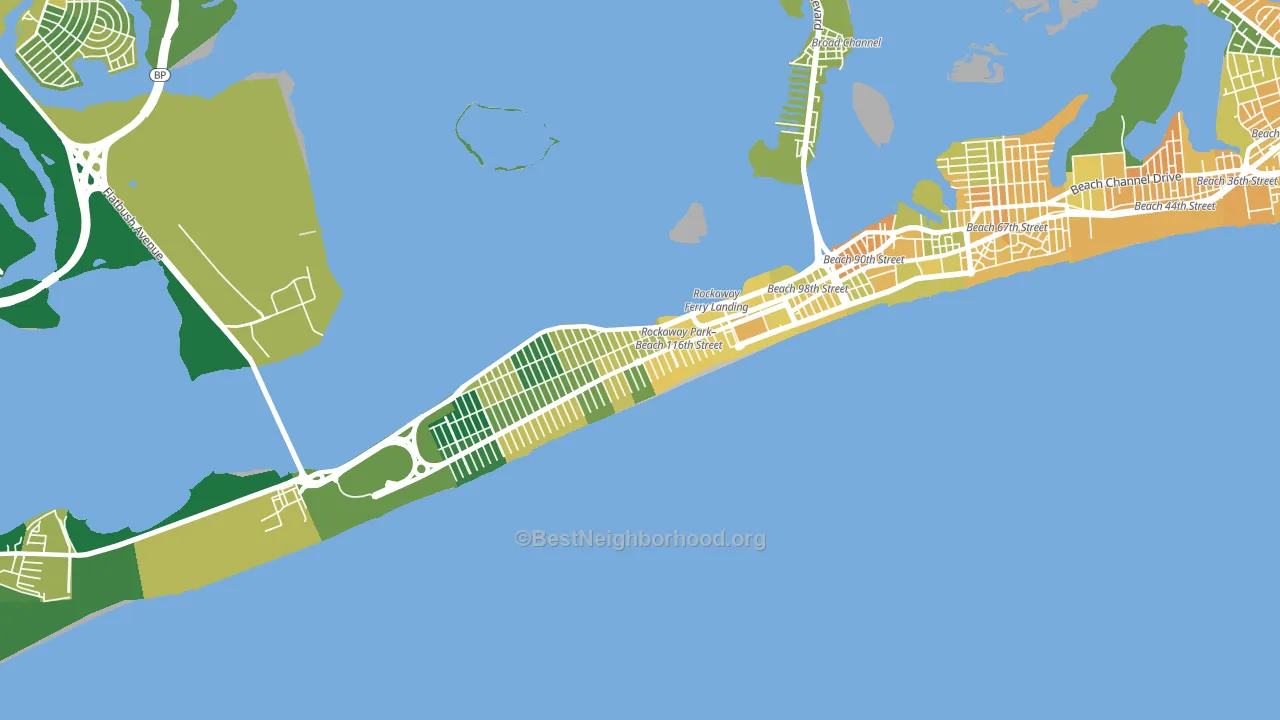 11694, NY block-group voter-turnout map