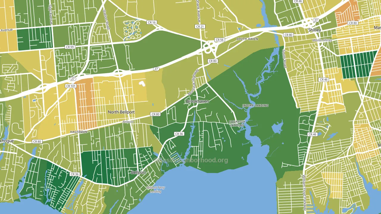 11719, NY block-group voter-turnout map