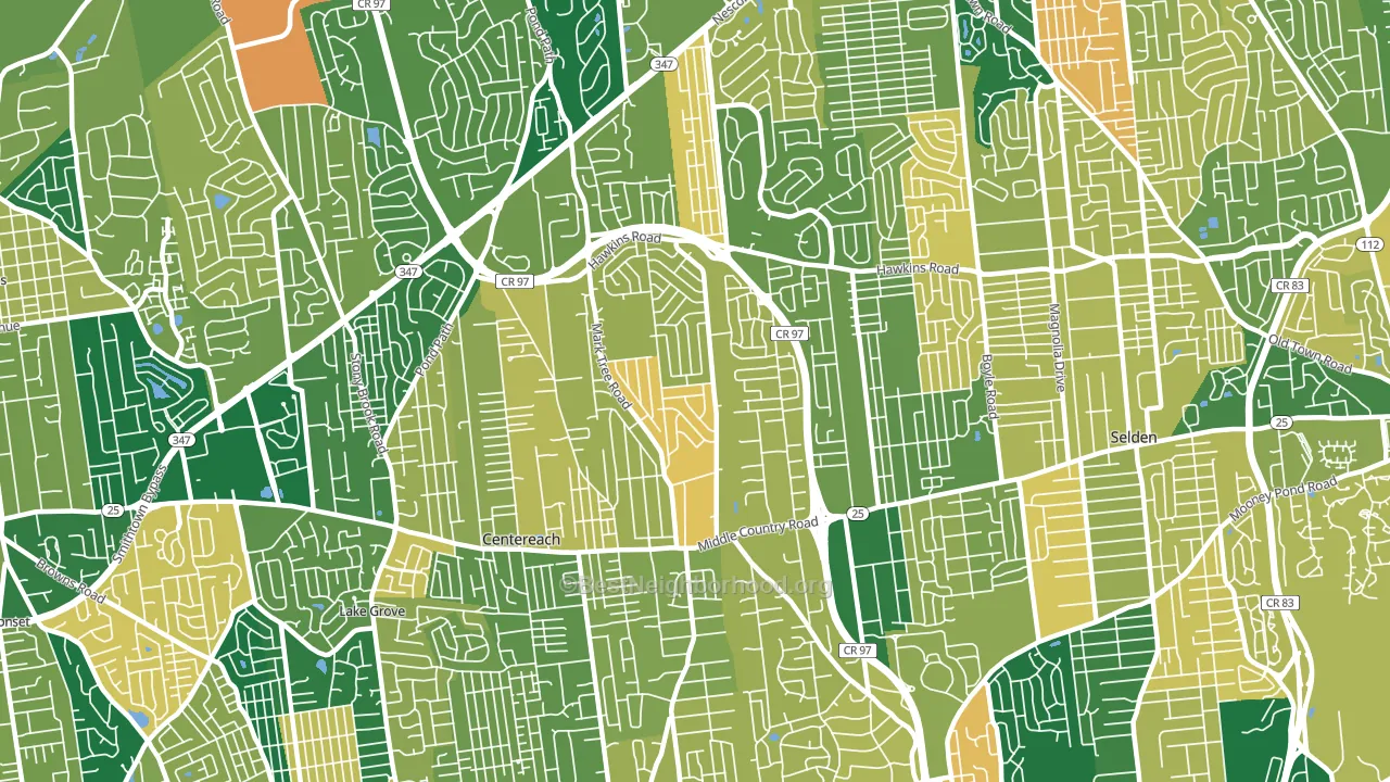 11720, NY block-group voter-turnout map