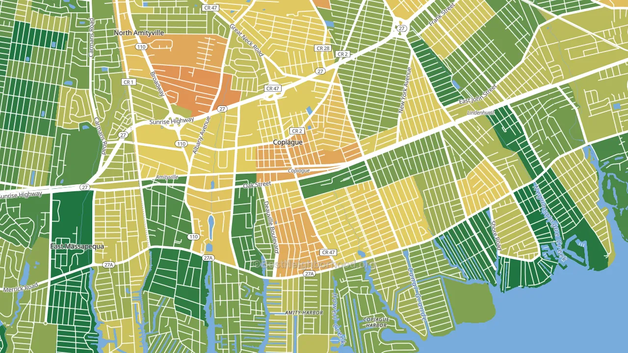 11726, NY block-group voter-turnout map