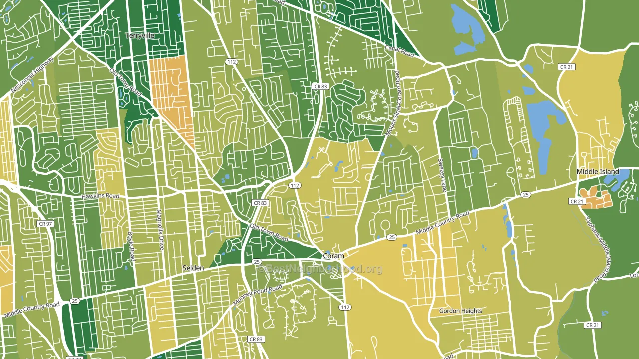 11727, NY block-group voter-turnout map