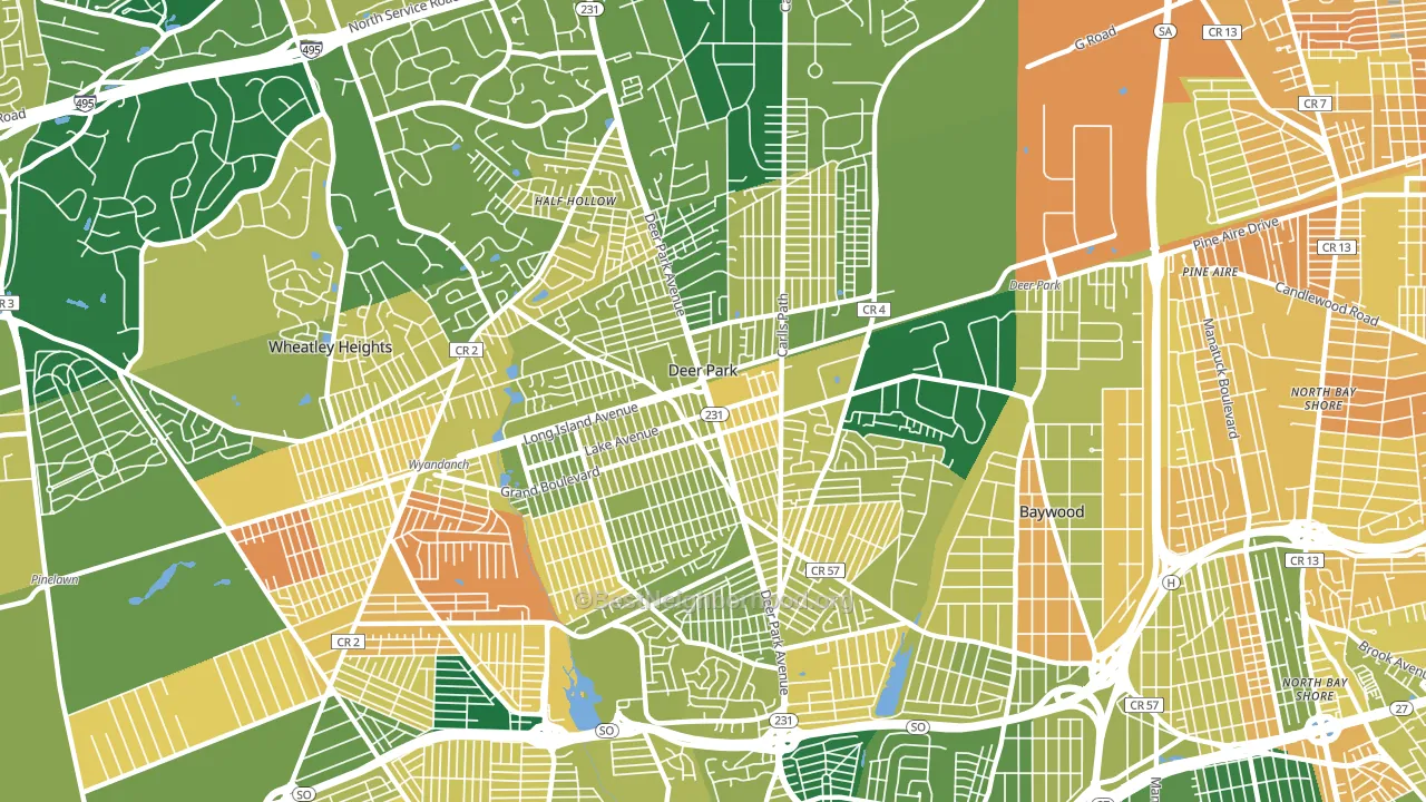 11729, NY block-group voter-turnout map